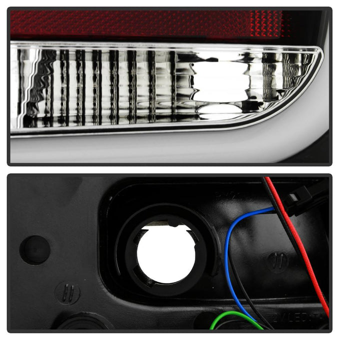Black LED Tail Lights <br>05-08 Audi A6