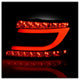 Black LED Tail Lights <br>05-08 Audi A6