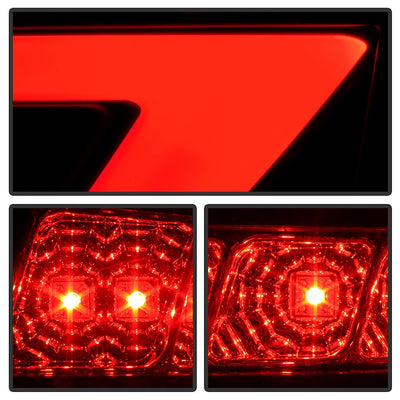 Black LED Tail Lights <br>05-08 Audi A6