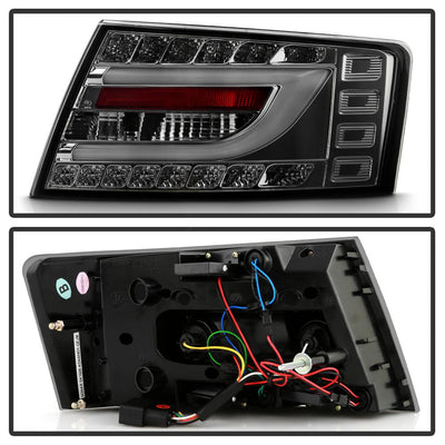 Smoke LED Tail Lights <br>05-08 Audi A6