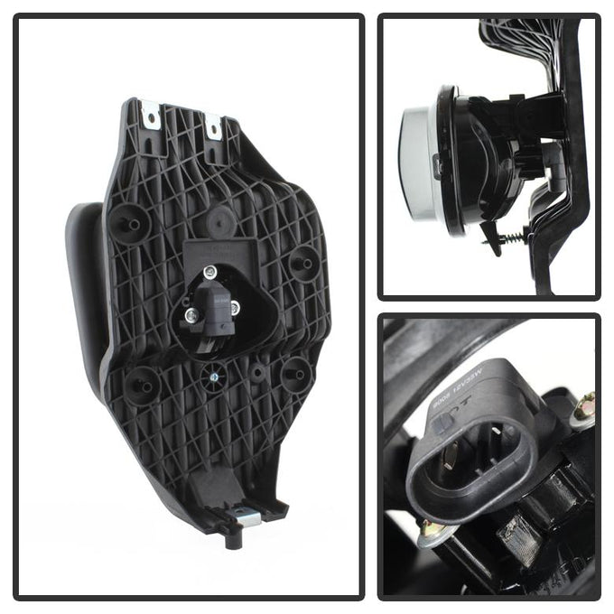 Smoked OEM Fog Lights W/Switch <br>11-16 Ford F-250 F-350 F-450 Super Duty F-550 Super Duty