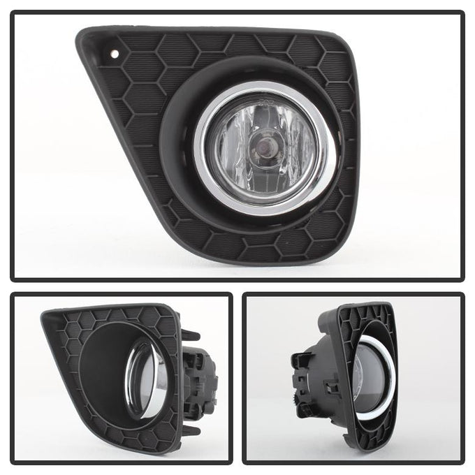 Clear OEM Fog Lights w/Switch <br>13-15 Honda Accord