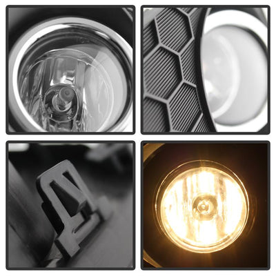 Clear OEM Fog Lights w/Switch <br>13-15 Honda Accord