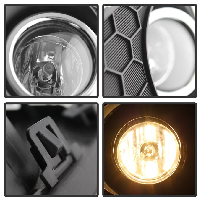 Clear OEM Fog Lights w/Switch <br>13-15 Honda Accord