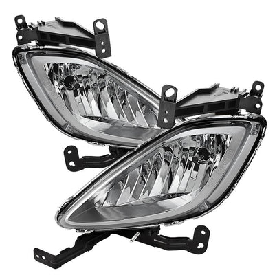 Clear OE Style Fog Lights W/Switch <br>11-13 Hyundai Elantra 13 Hyundai Elantra GT Elantra Coupe