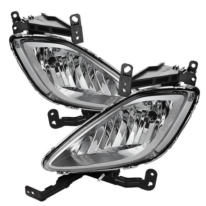 Clear OE Style Fog Lights W/Switch <br>11-13 Hyundai Elantra 13 Hyundai Elantra GT Elantra Coupe