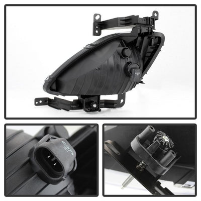 Clear OE Style Fog Lights W/Switch <br>11-13 Hyundai Elantra 13 Hyundai Elantra GT Elantra Coupe