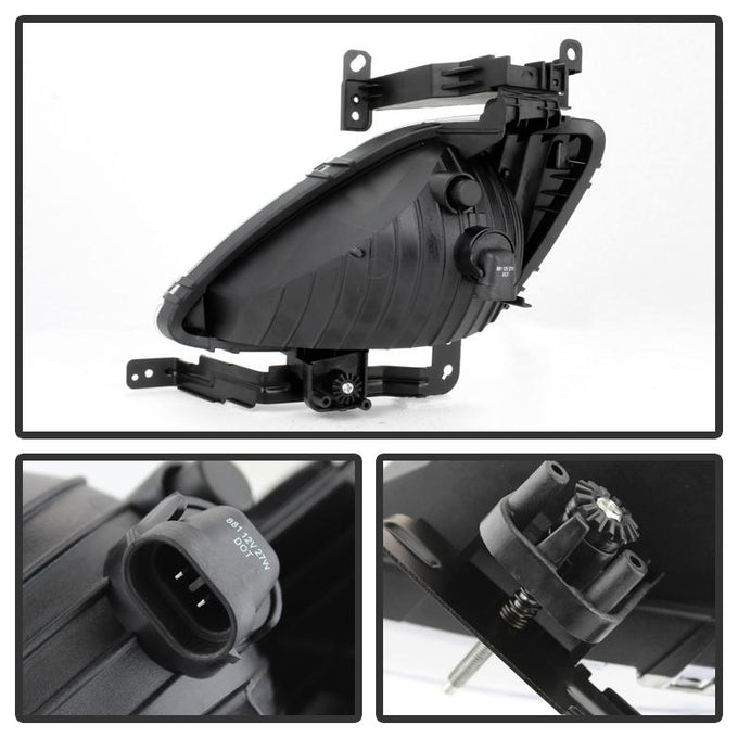 Clear OE Style Fog Lights W/Switch <br>11-13 Hyundai Elantra 13 Hyundai Elantra GT Elantra Coupe