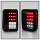 Black Smoke LED Tail Lights <br>07-17 Jeep Wrangler 18 Jeep Wrangler JK