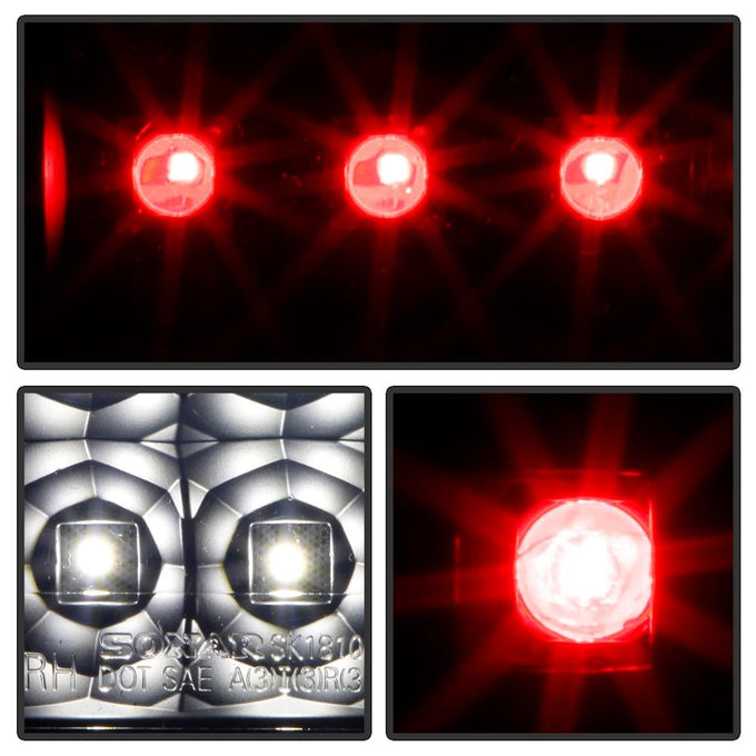 Black Smoke LED Tail Lights <br>07-17 Jeep Wrangler 18 Jeep Wrangler JK