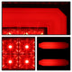 Black LED Tail Lights <br>14-18 Chevrolet Silverado 1500 15-19 2500 HD 3500 HD
