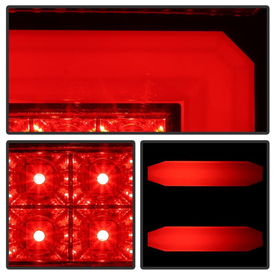 Black LED Tail Lights <br>14-18 Chevrolet Silverado 1500 15-19 2500 HD 3500 HD