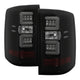 Black Smoke LED Tail Lights <br>14-18 Chevrolet Silverado 1500 15-19 2500 HD 3500 HD
