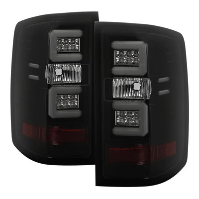 Black Smoke LED Tail Lights <br>14-18 Chevrolet Silverado 1500 15-19 2500 HD 3500 HD