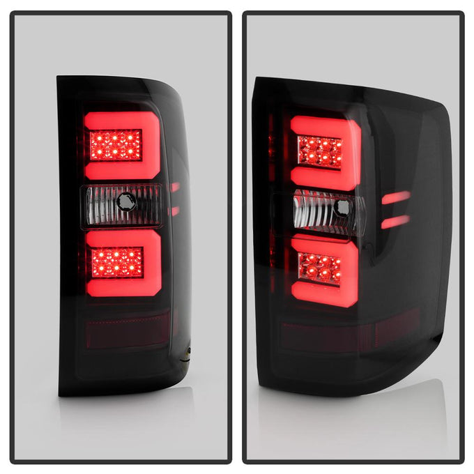 Black Smoke LED Tail Lights <br>14-18 Chevrolet Silverado 1500 15-19 2500 HD 3500 HD