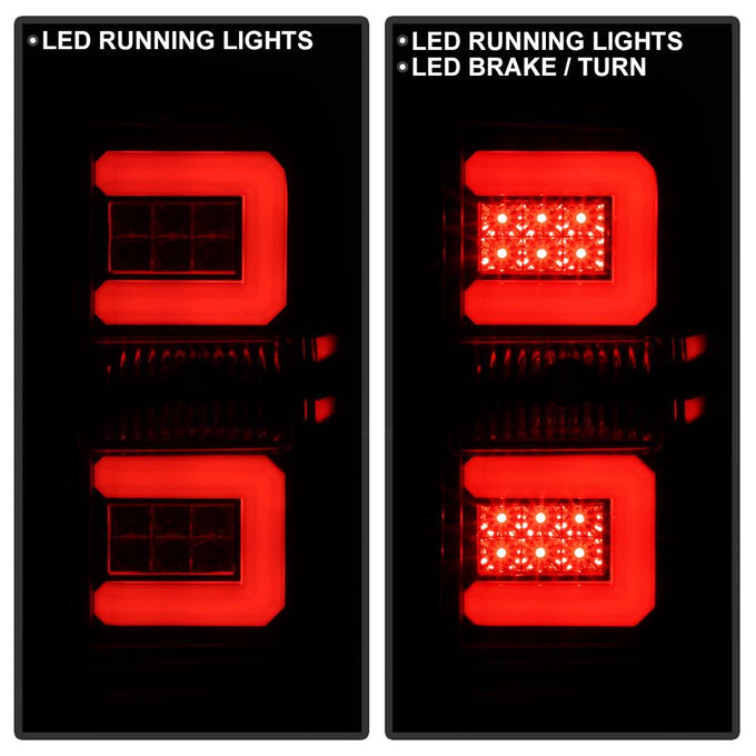 Black Smoke LED Tail Lights <br>14-18 Chevrolet Silverado 1500 15-19 2500 HD 3500 HD