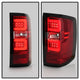 Red Clear LED Tail Lights <br>14-18 Chevrolet Silverado 1500 15-19 2500 HD 3500 HD
