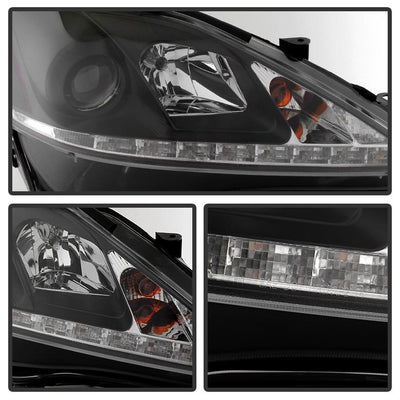 DRL Black Projector Headlights <br>06-10 Lexus IS250 IS350