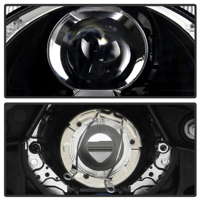 DRL LED Black Projector Headlights <br>05-09 Porsche 911