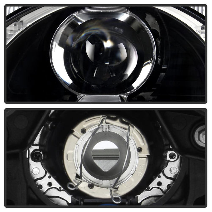 DRL LED Black Projector Headlights <br>05-09 Porsche 911