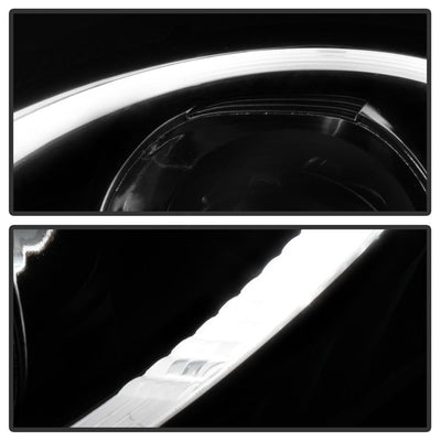 DRL LED Black Projector Headlights <br>05-09 Porsche 911