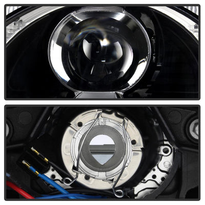 DRL LED Black Projector Headlights <br>05-09 Porsche 911