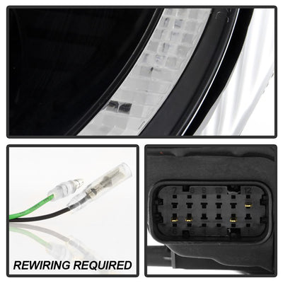 DRL LED Black Projector Headlights <br>05-09 Porsche 911