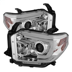 Light Bar DRL Chrome Projector Headlights <br>14-21 Toyota Tundra