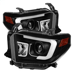 Light Bar DRL Black Projector Headlights <br>14-21 Toyota Tundra