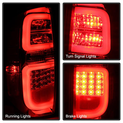 Red Smoke LED Tail Lights <br>14-19 Toyota Tundra