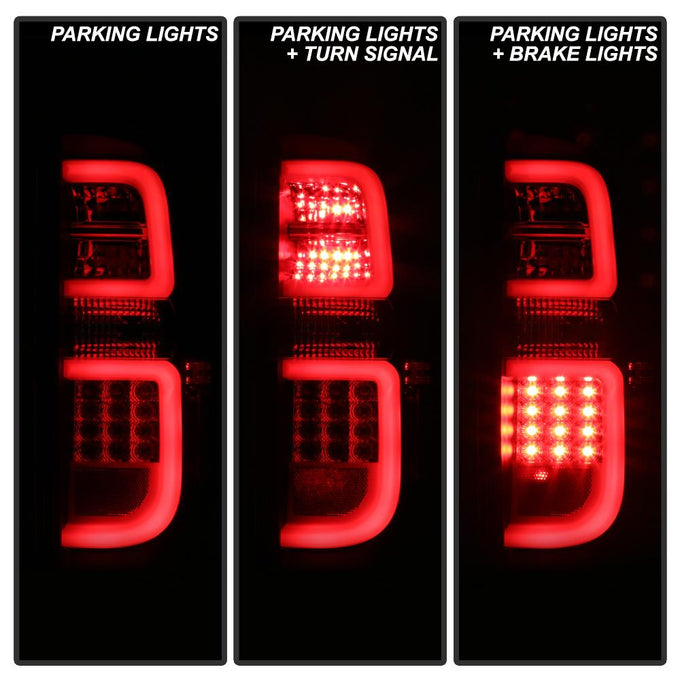 Black LED Tail Lights <br>14-19 Toyota Tundra