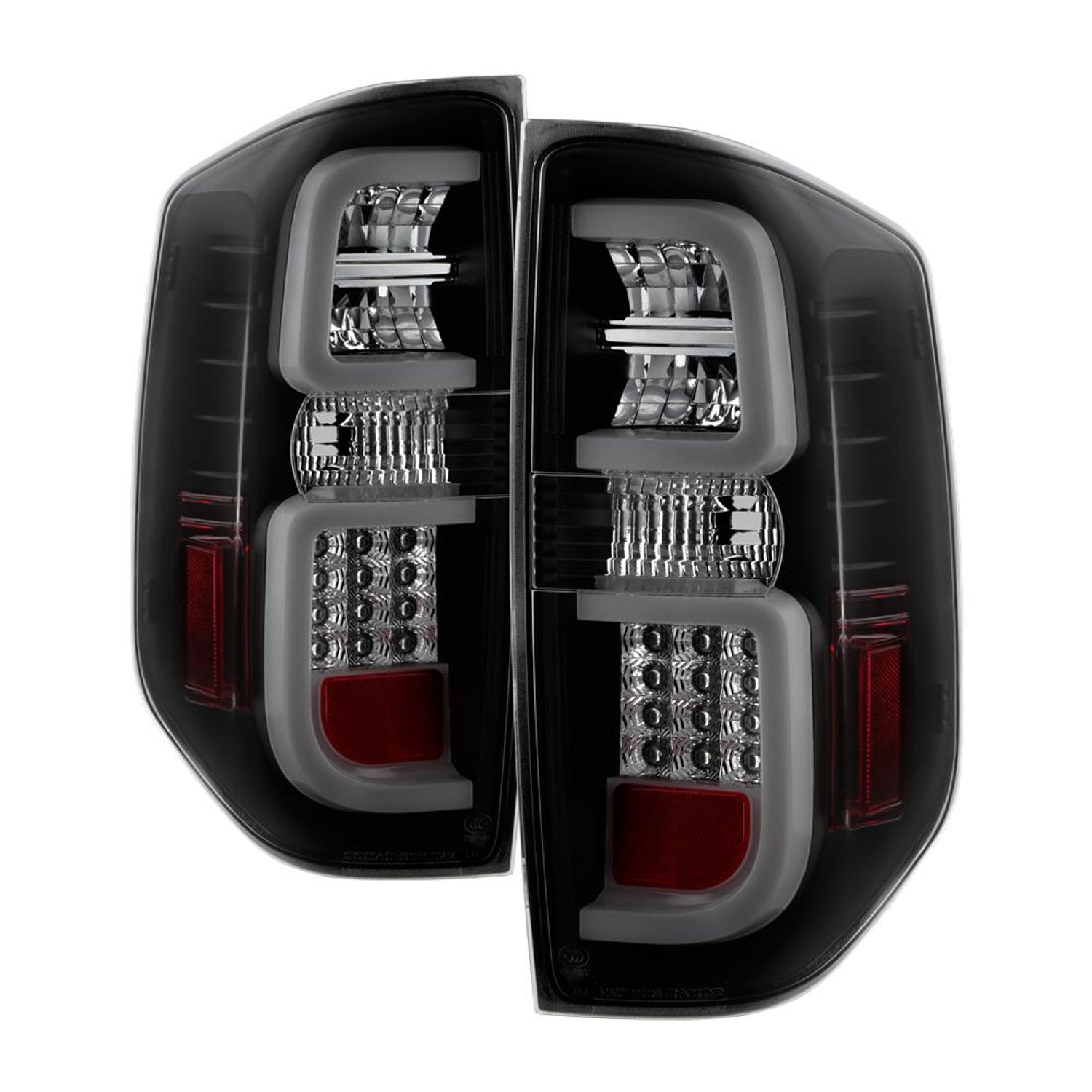 Black Smoke LED Tail Lights <br>14-19 Toyota Tundra