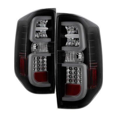 Black Smoke LED Tail Lights <br>14-19 Toyota Tundra