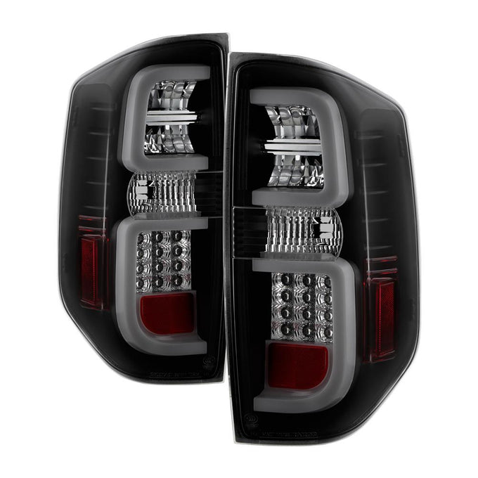 Black Smoke LED Tail Lights <br>14-19 Toyota Tundra