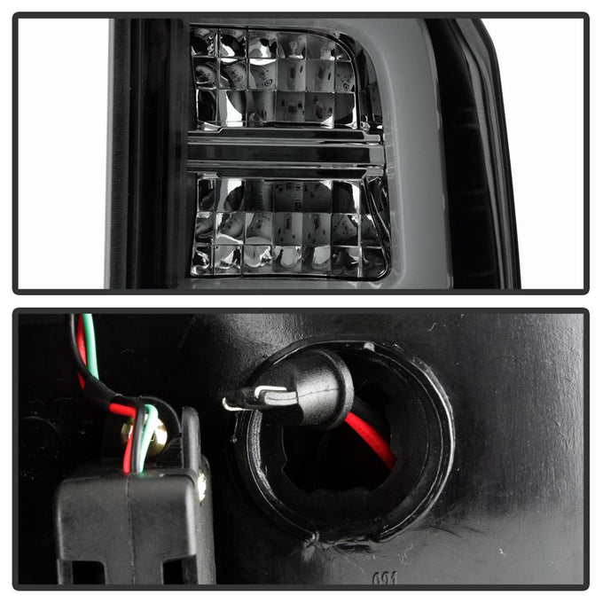 Black Smoke LED Tail Lights <br>14-19 Toyota Tundra