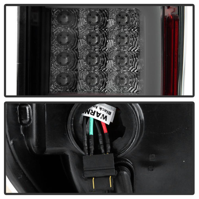 Black Smoke LED Tail Lights <br>14-19 Toyota Tundra