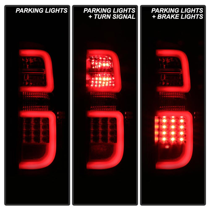 Black Smoke LED Tail Lights <br>14-19 Toyota Tundra