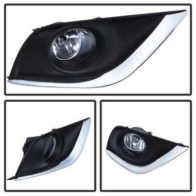 Clear OEM Fog Lights W/Switch <br>15-17 Nissan Versa