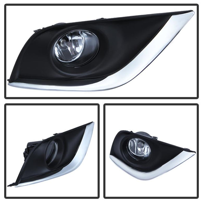 Clear OEM Fog Lights W/Switch <br>15-17 Nissan Versa
