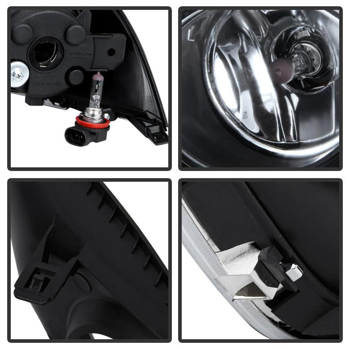 Clear OEM Fog Lights W/Switch <br>15-17 Nissan Versa