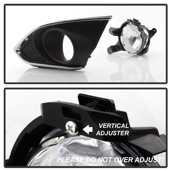 Clear OEM Fog Light W/Universal Switch <br>13-15 Chevrolet Spark