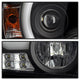 Light Bar DRL Black Projector Headlights <br>14-15 GMC Sierra 1500 15-17 GMC Sierra 2500 HD Sierra 3500 HD