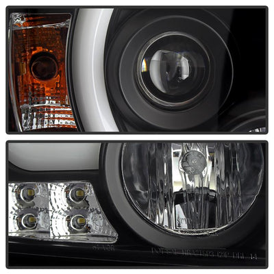 Light Bar DRL Black Projector Headlights <br>14-15 GMC Sierra 1500 15-17 GMC Sierra 2500 HD Sierra 3500 HD