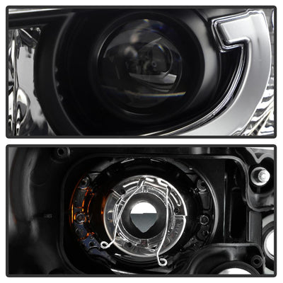 Light Bar DRL Black Projector Headlights <br>13-15 Honda Accord