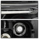 Light Bar DRL Black Projector Headlights <br>13-15 Honda Accord