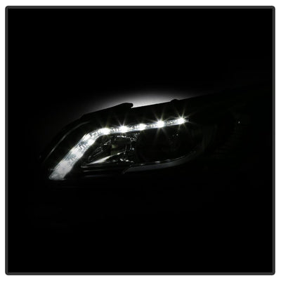 Light Bar DRL Black Projector Headlights <br>13-15 Honda Accord