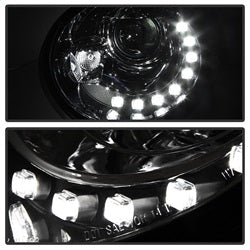 DRL Chrome Projector Headlights <br>98-05 Volkswagen Beetle