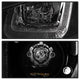 DRL LED Black Black Stripe Projector Headlights <br>14-19 Volkswagen Golf 15-19 Volkswagen Golf R