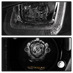 DRL LED Black Black Stripe Projector Headlights <br>14-19 Volkswagen Golf 15-19 Volkswagen Golf R