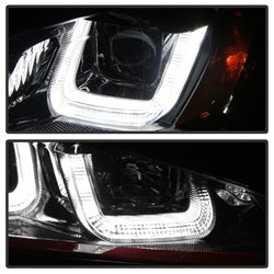 DRL LED Black Red Stripe Projector Headlights <br>14-19 Volkswagen Golf 15-19 Volkswagen Golf R